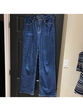 Old Navy Blue Flare Wide Leg Jeans